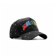 Dandy Multicolor rhinestone hat featuring vibrant sparkling embellishments for streetwear and casual fashion