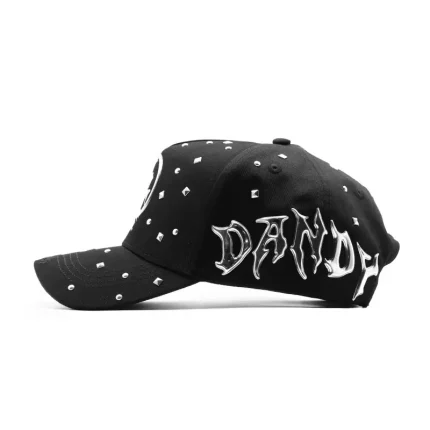 Dandy Elite Emblem trucker hat featuring a sleek emblem design for casual and streetwear style