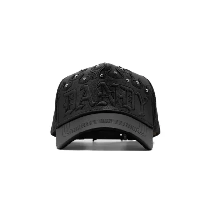 Dandy embossed studded hat featuring a stylish textured design for streetwear and casual fashion
