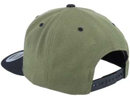 The Glitch Crazy Smile Black/Olive Snapback Cap