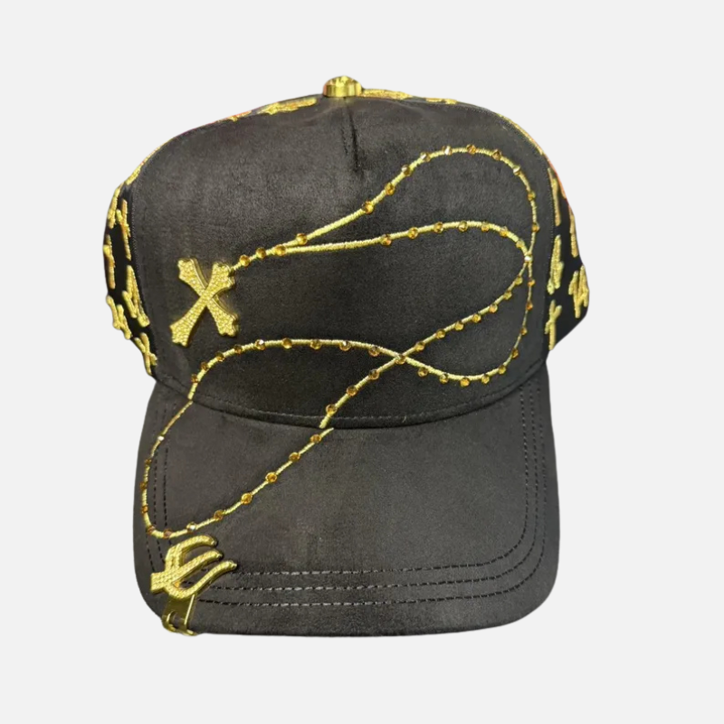 JC Caps Exodo 14-14 Black Yellow Rosario Barbas Dandy Hats JC Caps Exodo 14-14 Black Yellow Rosario Barbas Dandy Hats