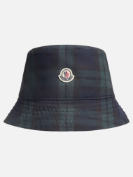 Moncler Logo Reversible Bucket Hat Blue/Green
