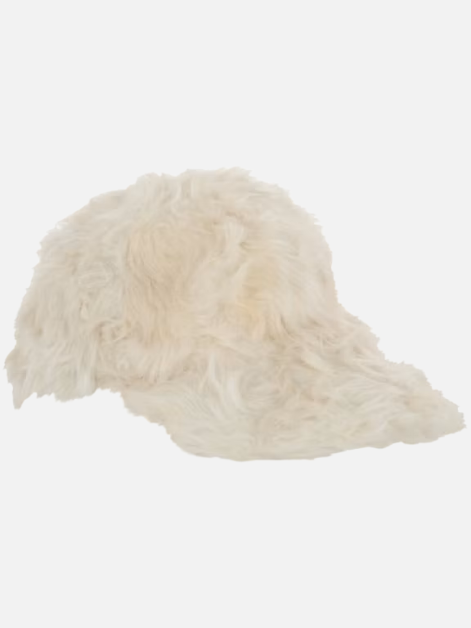 Givenchy 4G Faux-Fur Baseball Cap Cream
