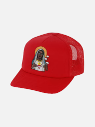 Denim Tears Saint Mary Southern Man Trucker Hat Red