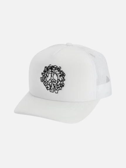 Denim Tears Cotton Wreath Southern Man Trucker Hat White