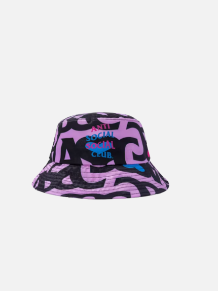 Anti Social Social Club Negative Space Bucket Cap Pink