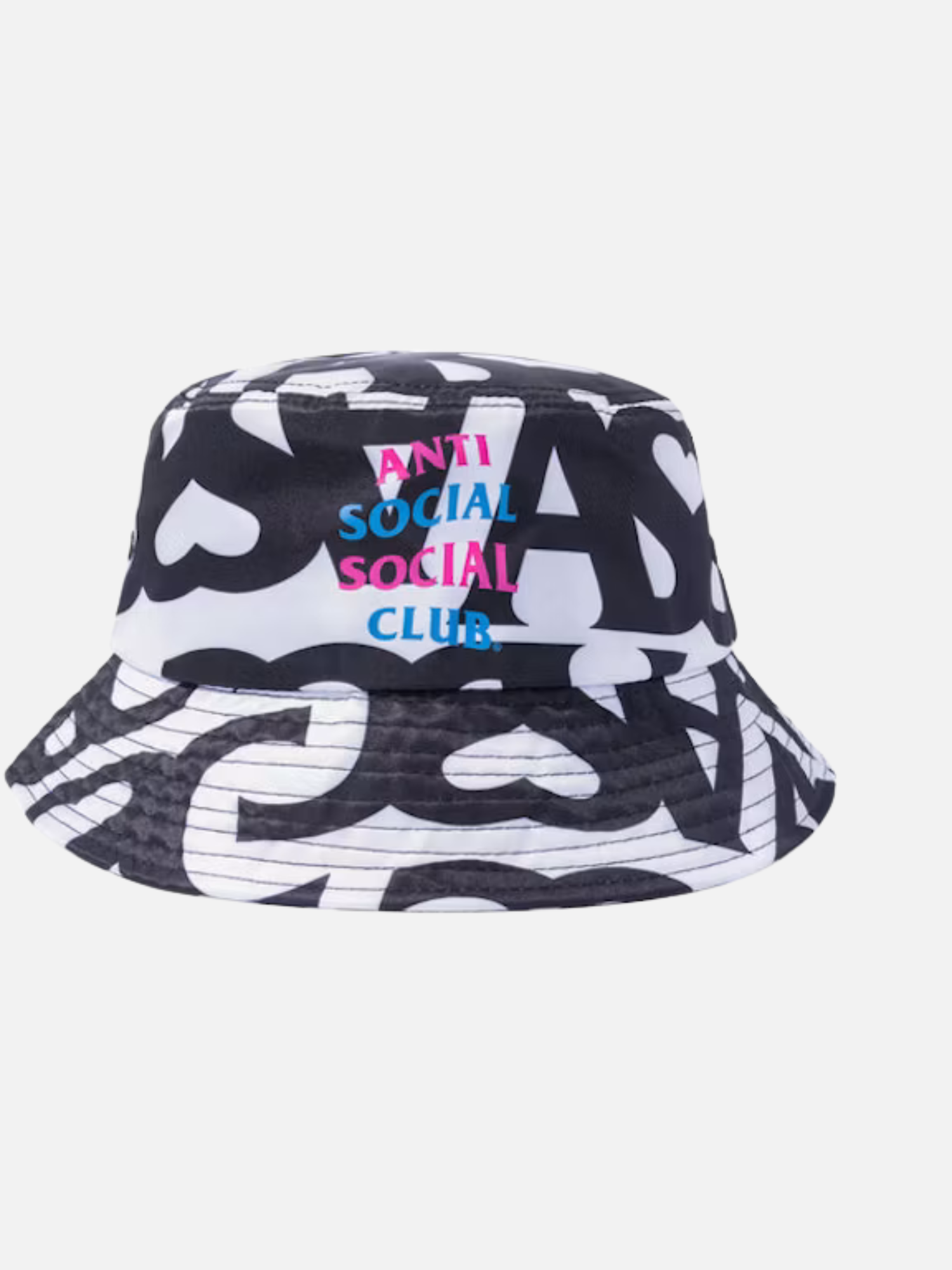 Anti Social Social Club Negative Space Bucket Cap White