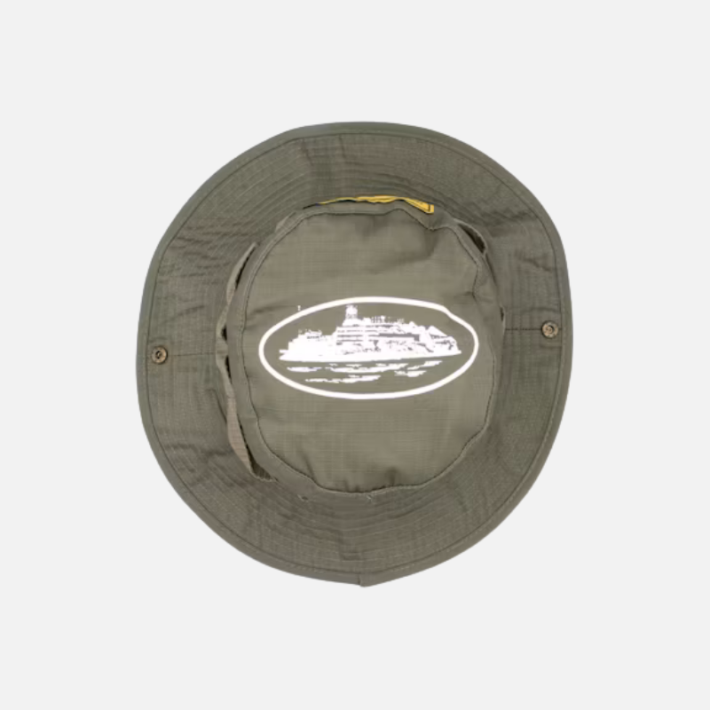Corteiz Alcatraz Bucket Hat Khaki Green