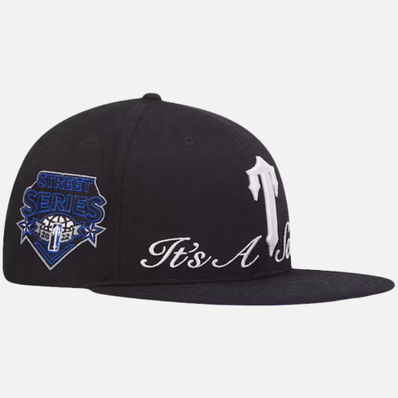Trapstar Irongate T Street Series Fitted Cap Black/Blue/White