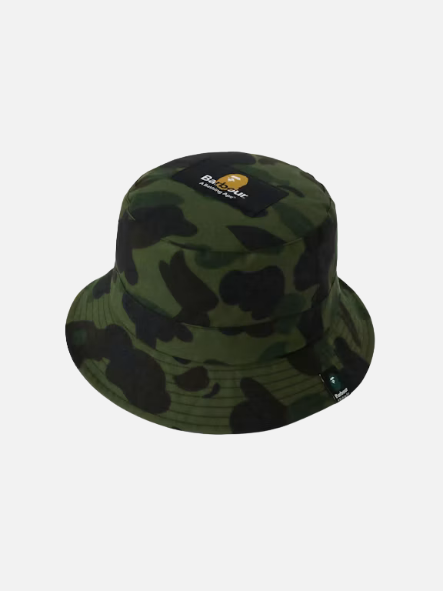 BAPE x Barbour Camo Bucket Hat Green