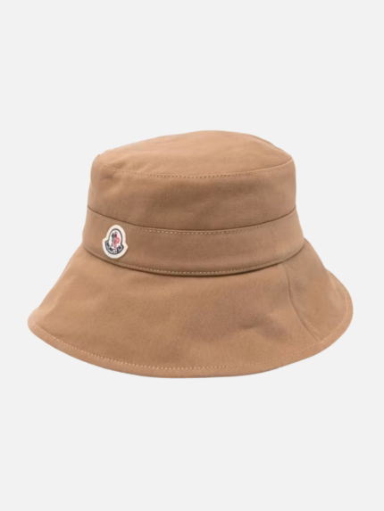 Moncler Drawstring Cord Bucket Hat Beige
