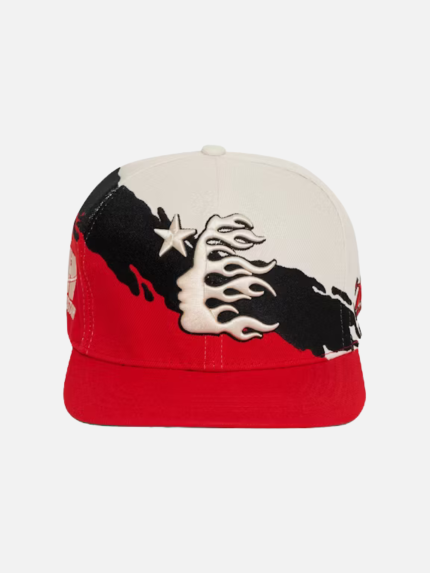 Hellstar Paintbrush Snapback Hat Red/Black