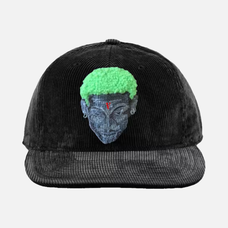 Vlone Rodman Chenille Face Hat Black