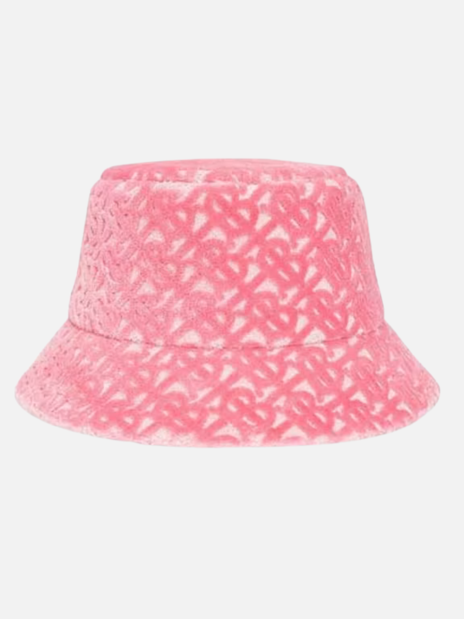 Burberry Monogram Velvet Bucket Hat Pink/Lime