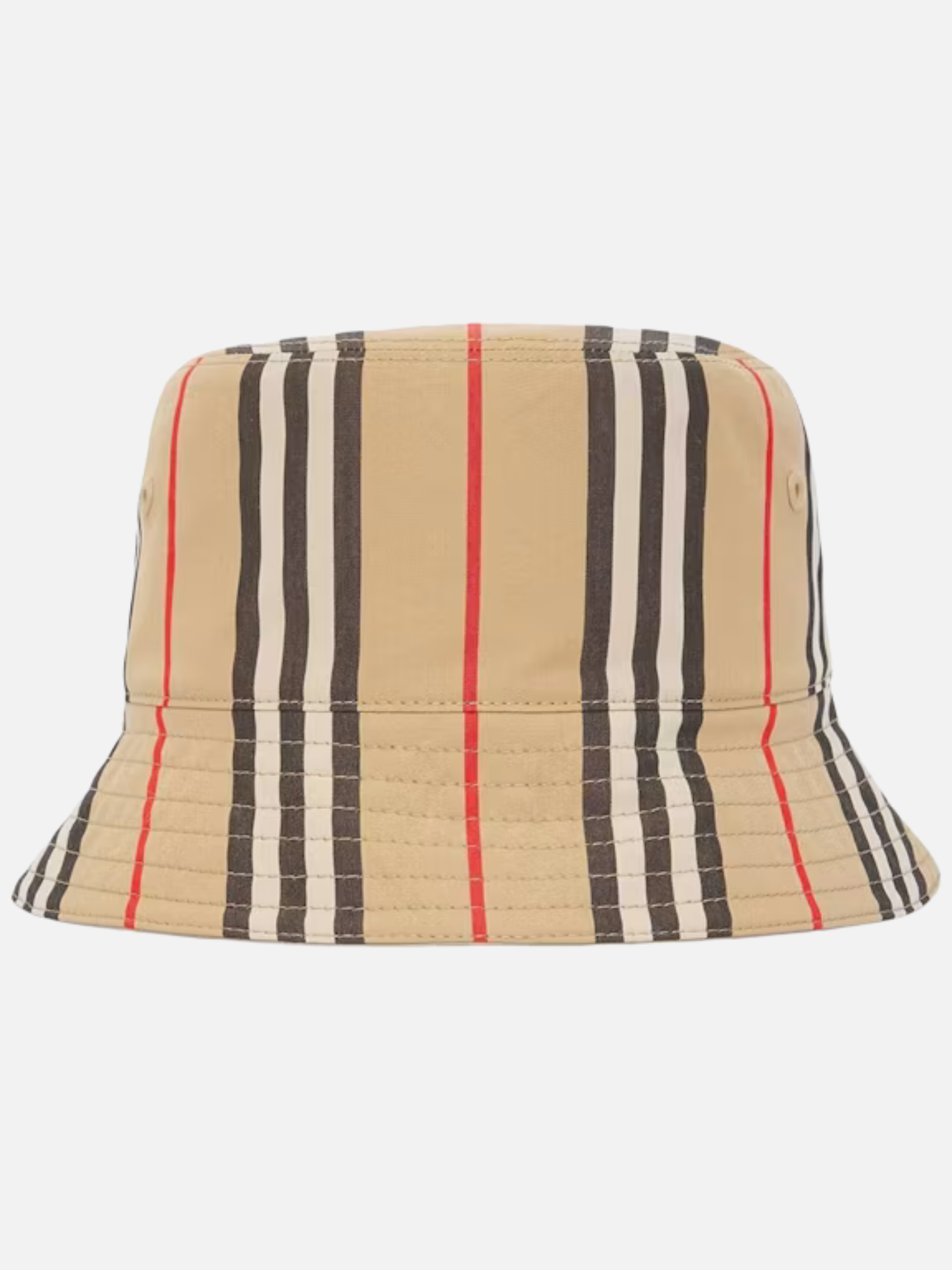 Burberry Reversible Icon Striped Bucket Hat Beige
