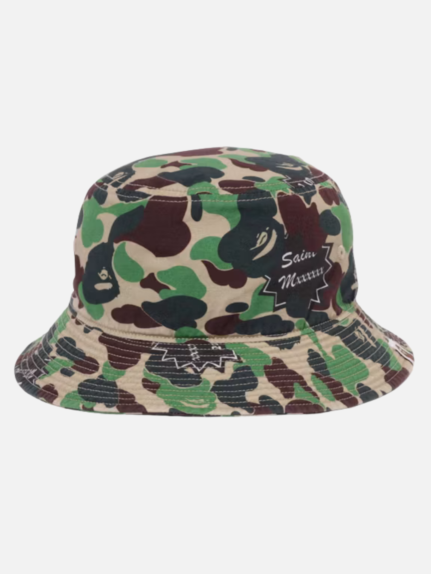 BAPE x Saint Mxxxxxx ABC Camo Bucket Hat Green